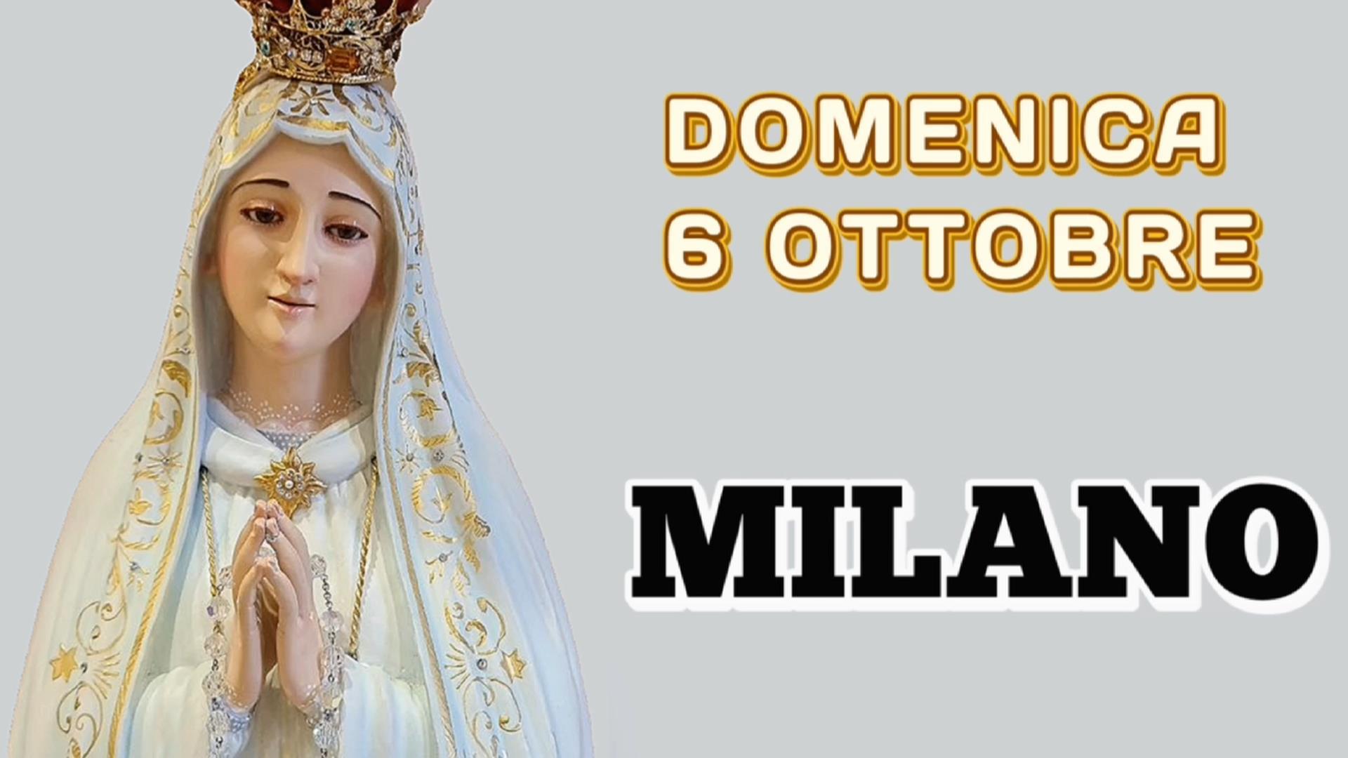 🎥 Domenica 6 Ottobre a Milano ◾️Incontro di Preghiera con don Minutella e il Sodalizio Sacerdotale Mariano ◾️ alle ore 14:30 ◾️Avanti con Maria!